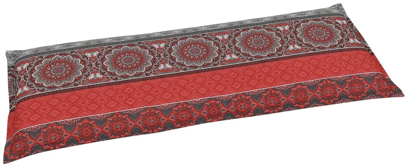 GO-DE Bankauflage Rot Grau 115cm - Bild 2