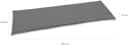 GO-DE Bankauflage 3-Sitzer Hellgrau Polyester Bild 3