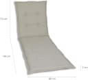 GO-DE Liegenauflage CAMPO Beige Gartenliegeauflage Bild 5