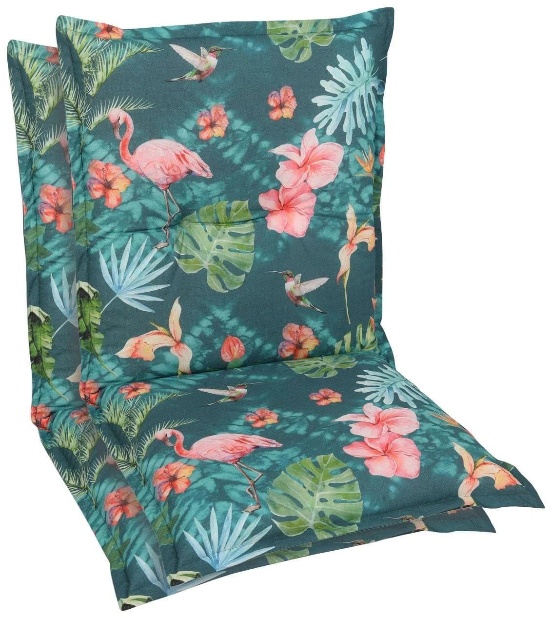 GO-DE Sesselauflage Niederlehner Petrol 2-tlg. Polyester Baumwolle