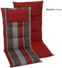 GO-DE Hochlehnerauflage Set Rot 2-tlg. Polyester Bild 2