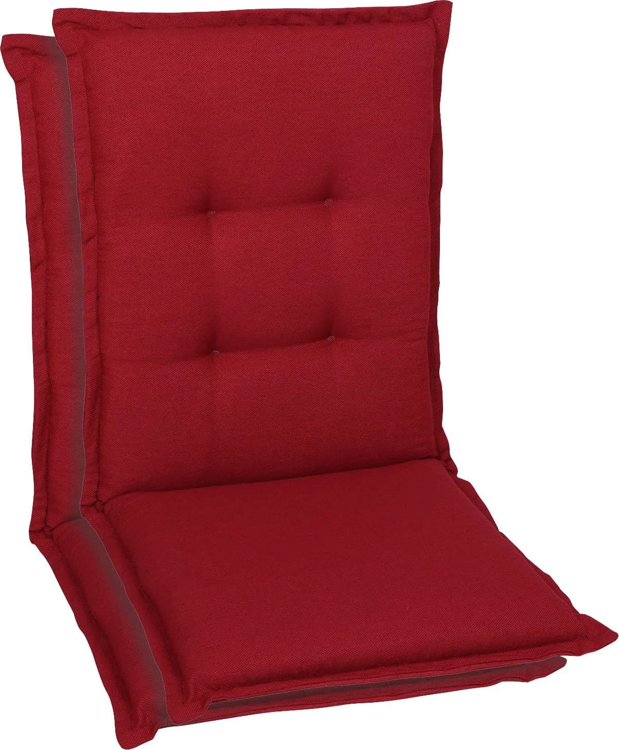 Sitzauflage GO-DE Kirschrot Polyester für Mittellehner