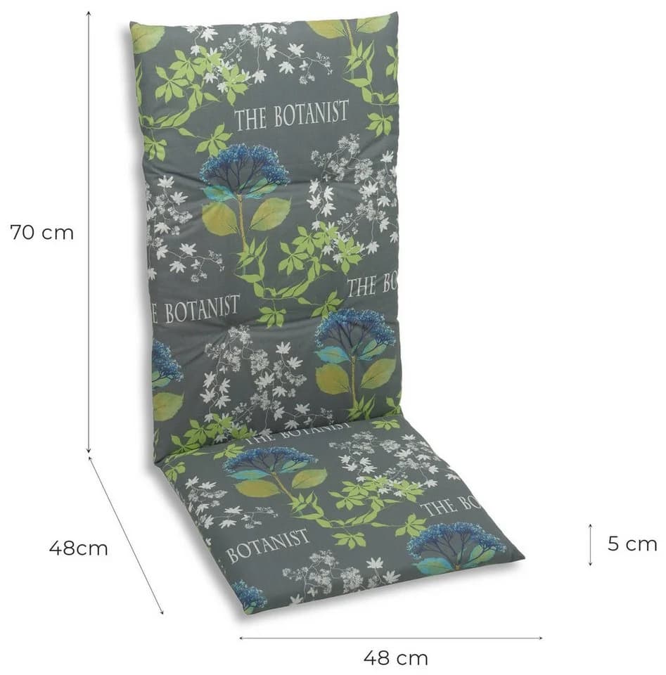 Hochlehnerauflage KONIFERA grau Polsterauflage - Bild 5