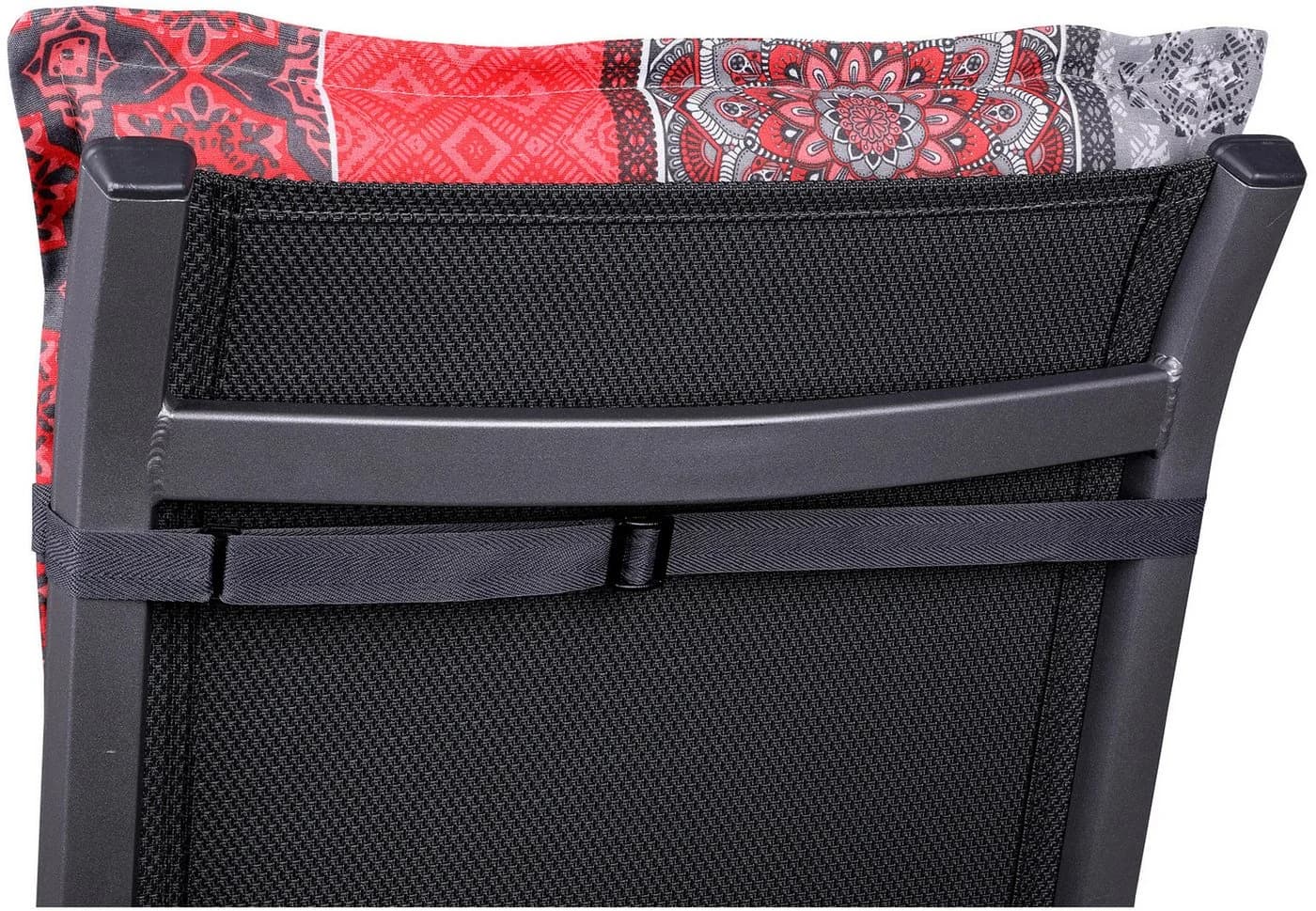 GO-DE Hochlehnerauflage Rot 4-tlg. Baumwolle Polyester - Bild 5