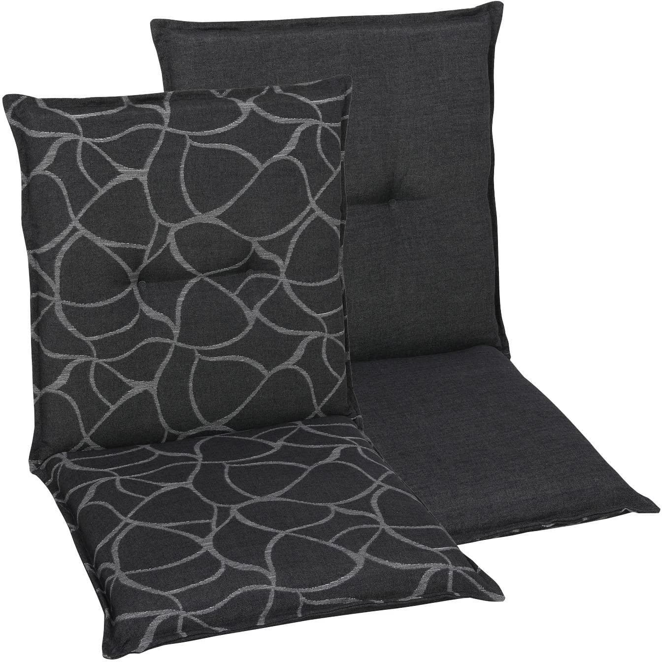 GO-DE Sitzauflage Anthrazit 50x100 cm Baumwolle Polyester