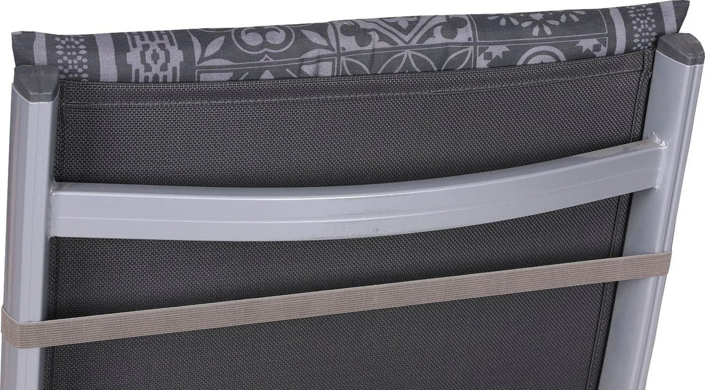 GO-DE Sitzauflage Set 8-tlg. Grau für Niederlehner