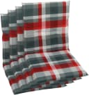 GO-DE Sitzauflage Set 4-tlg. Rot Karo Gartenstuhlauflage Bild 2