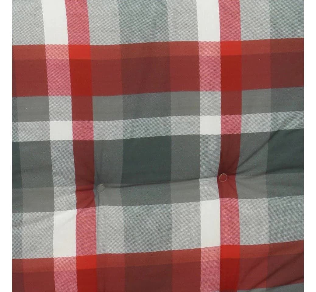GO-DE Sitzauflage Set 4-tlg. Rot Karo Gartenstuhlauflage - Bild 3