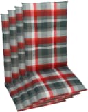GO-DE Sitzauflage 4-teilig Rot Gartenstuhl Bild 2