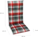 GO-DE Sitzauflage 4-teilig Rot Gartenstuhl Bild 4