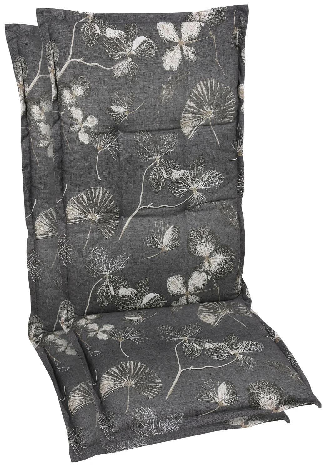 GO-DE Sesselauflage Taupe 118x50 cm mit Schaumstofffüllung