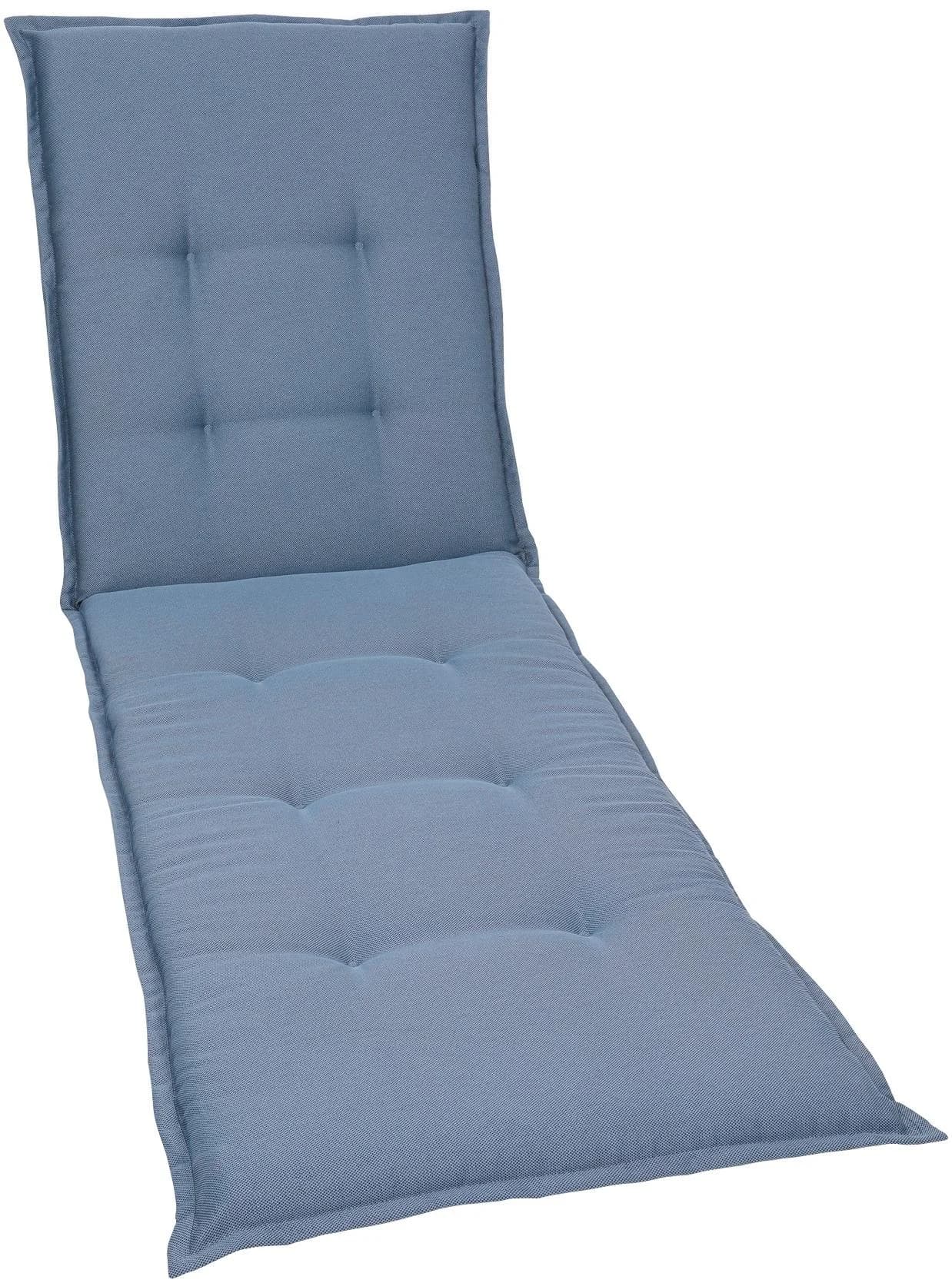 GO-DE Liegenauflage Blau Polyester Polsterkissen