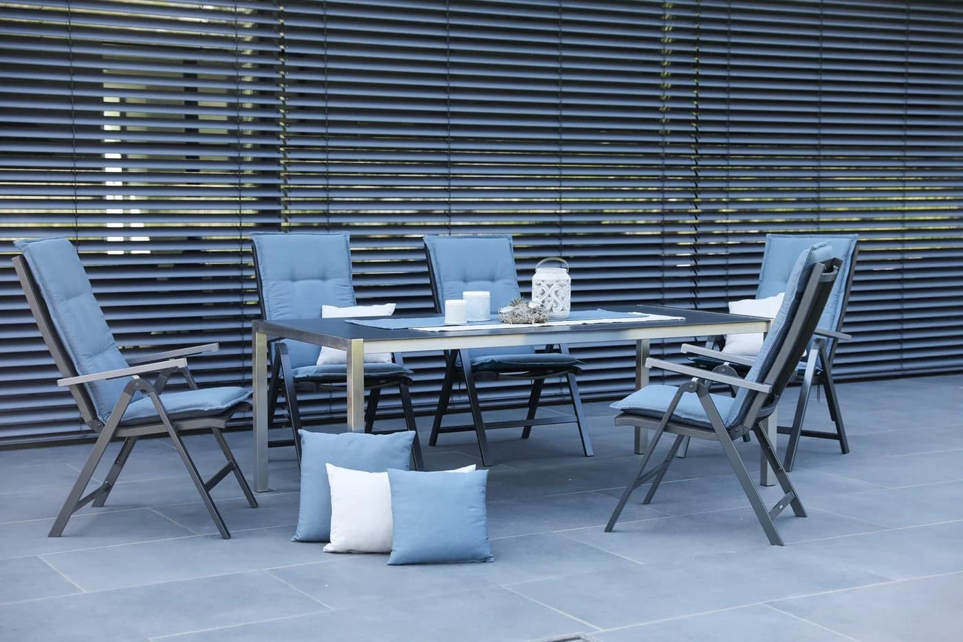 GO-DE Bankauflage 2-Sitzer Blau Polyester - Bild 3
