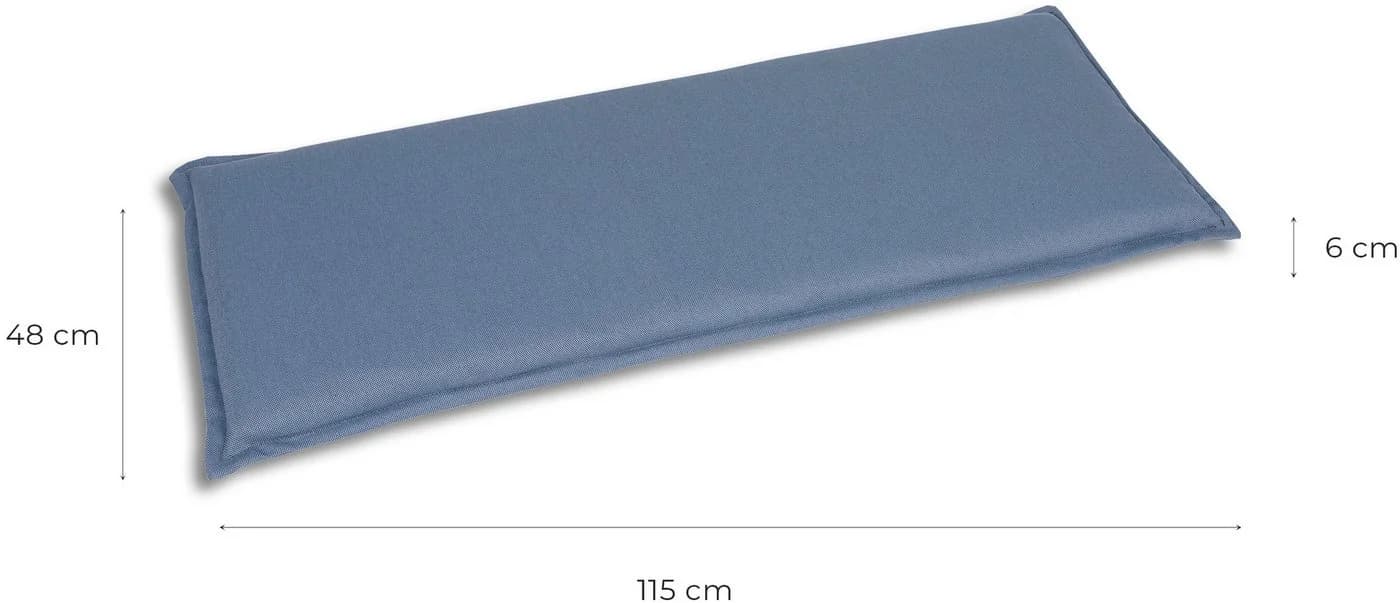 GO-DE Bankauflage 2-Sitzer Blau Polyester - Bild 4