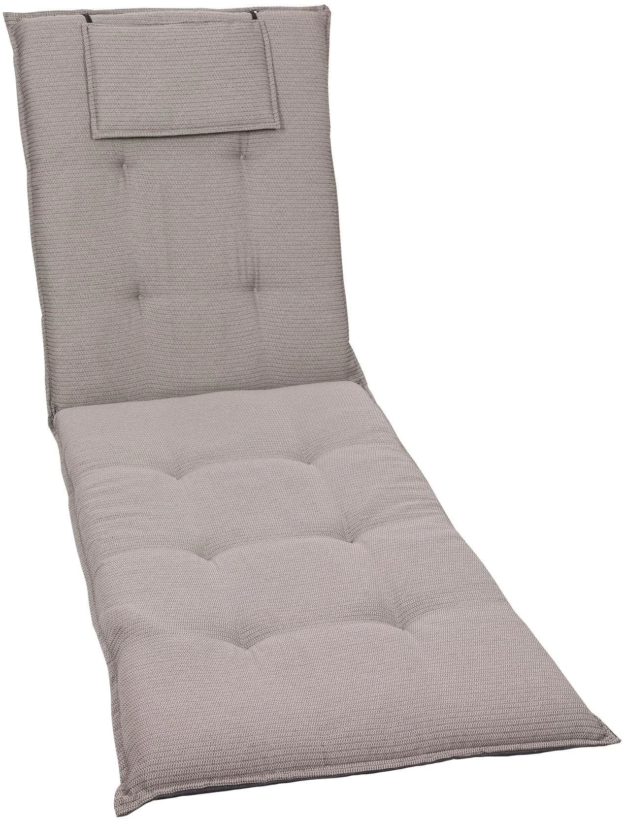GO-DE Liegenauflage Grau Taupe Polyester Polsterauflage - Bild 2