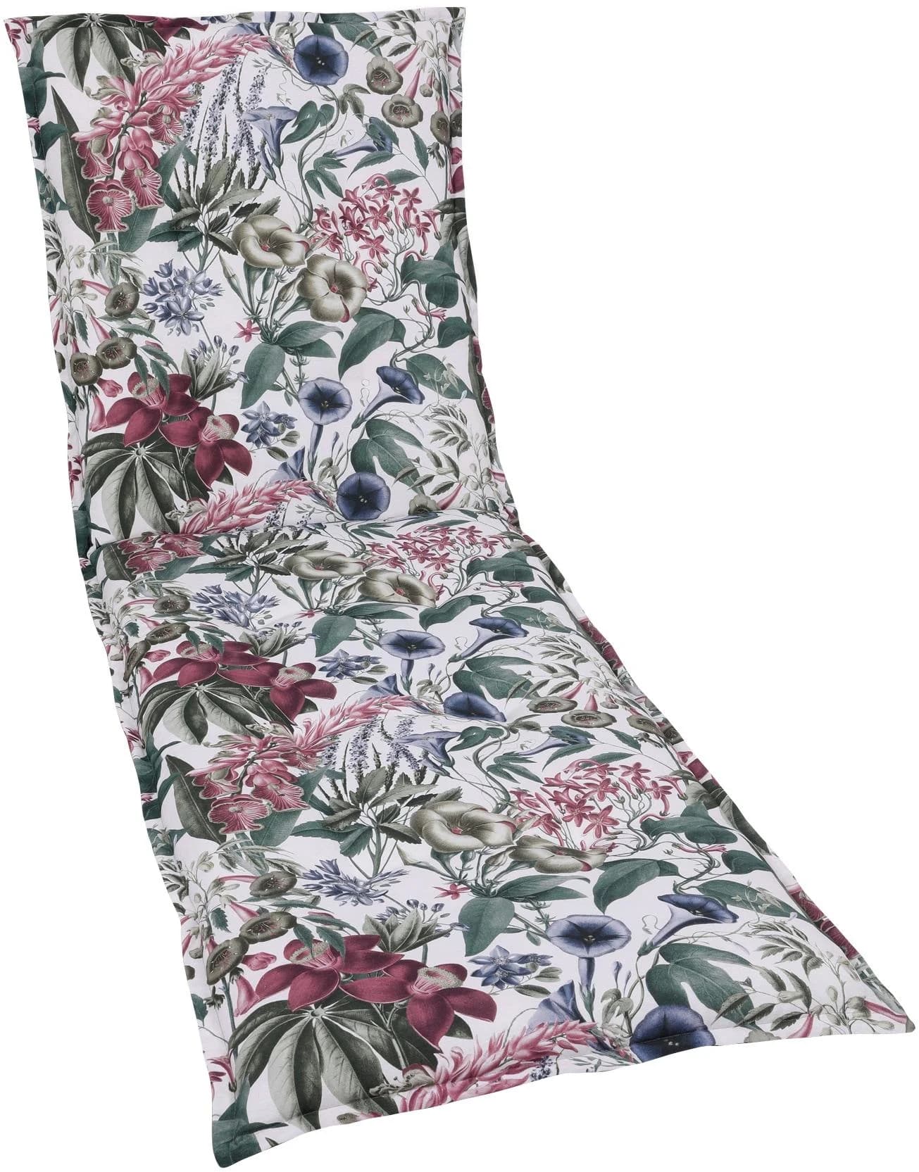 GO-DE Liegenauflage Beige/Grün Floral 60x190cm