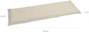 GO-DE Bankauflage Beige Sand Gartenpolster 148cm Bild 1