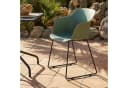 IDIMEX Gartenstuhl FORO 4er Set Grün UV-beständig Metallbeine Bild 2