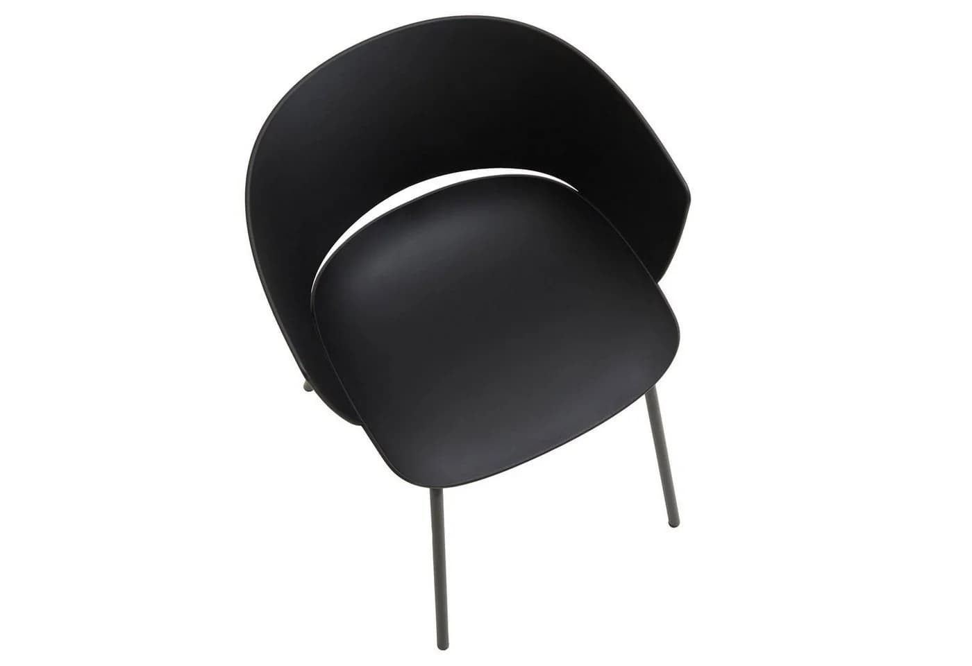 IDIMEX Gartenstuhl NIVEL 4er Set UV-beständig Schwarz - Bild 5