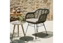 IDIMEX Gartenstuhl PARAMO Schwarz Beige Rattan Optik Bild 2