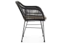 IDIMEX Gartenstuhl PARAMO Schwarz Beige Rattan Optik Bild 3