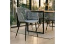 IDIMEX Gartenstuhl LUCIA 4er Set Hellgrau Metallbeine Retro Bild 2
