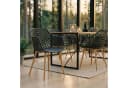IDIMEX Gartenstuhl LUCIA 4er Set Schwarz Kunststoff Metallbeine Bild 2