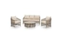 IDIMEX Gartenlounge-Set KULO 4-teilig Aluminium Seilbespannung champagne Bild 1