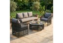 IDIMEX Gartenlounge-Set KULO 4-teilig Aluminium grau mit Kissen Bild 2