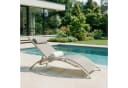 IDIMEX Gartenliege RELAX Champagner Aluminium Textilene mit Kissen Bild 2