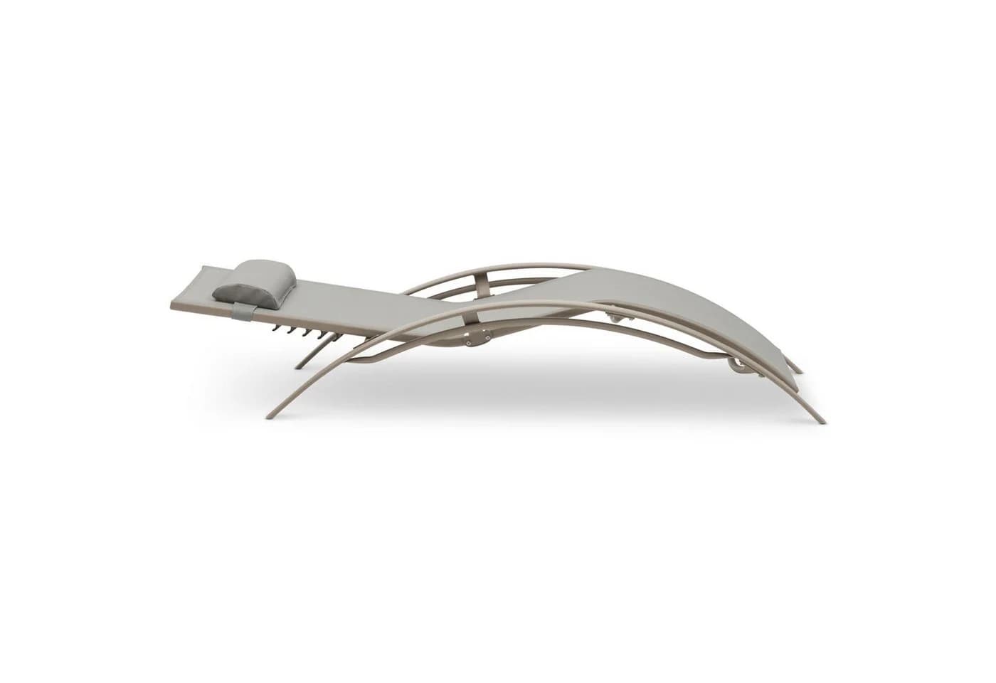 IDIMEX Gartenliege RELAX Champagner Aluminium Textilene mit Kissen - Bild 4