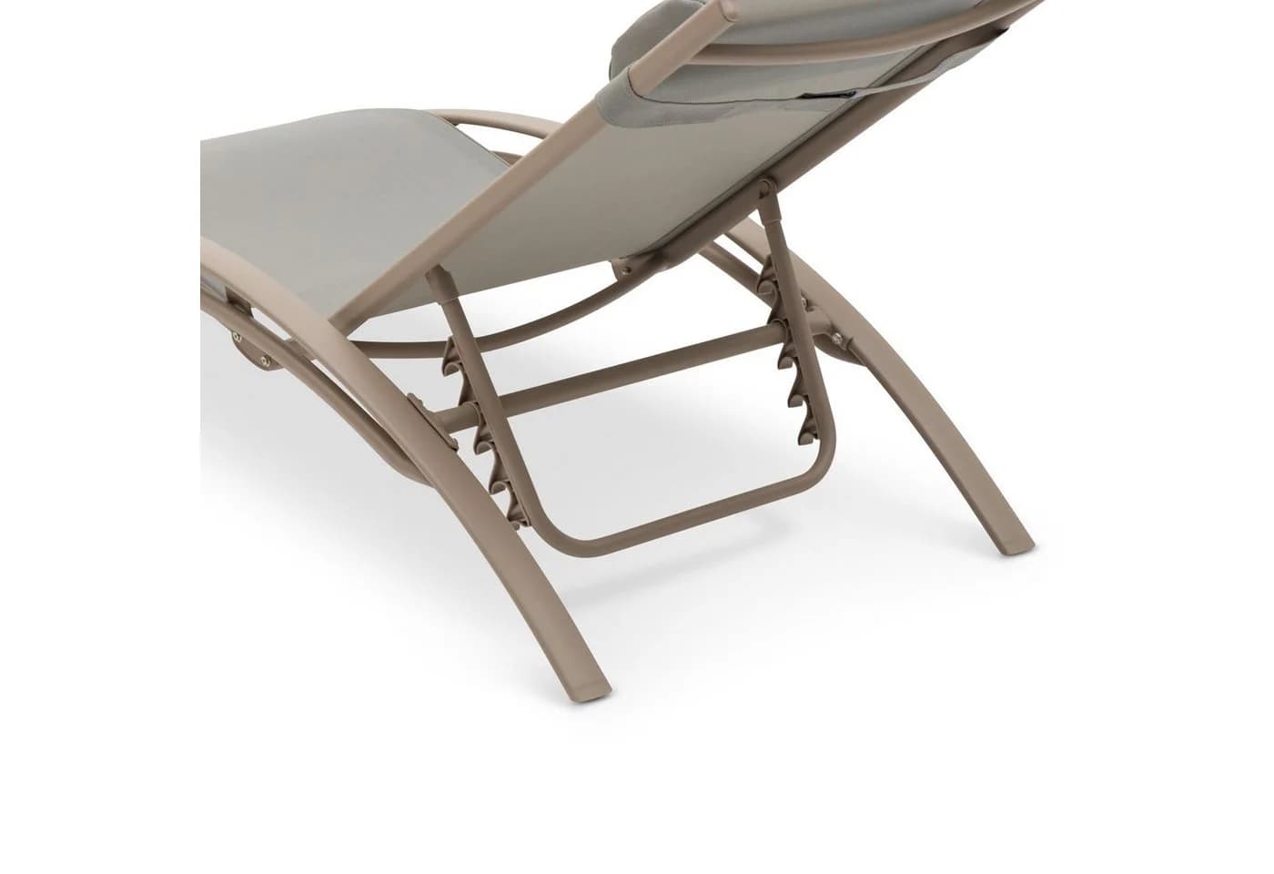 IDIMEX Gartenliege RELAX Champagner Aluminium Textilene mit Kissen - Bild 5