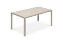 IDIMEX Gartentisch TRAPANI Beige Aluminium Gestell Stein-Glasplatte Bild 3