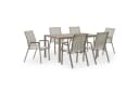 IDIMEX Garten-Essgruppe MONDELLO 7-tlg. Grau/Braun WPC Bild 1