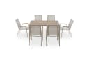 IDIMEX Garten-Essgruppe MONDELLO 7-tlg. Grau/Braun WPC Bild 3