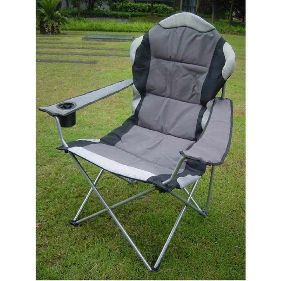 Jürgen Westerholt GmbH Campingstuhl Falt-Armlehnstuhl DELUXE Schwarz/Grau