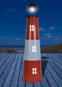 Jürgen Westerholt GmbH LED Solar-Leuchtturm Rot/Weiß/Schwarz Bild 2