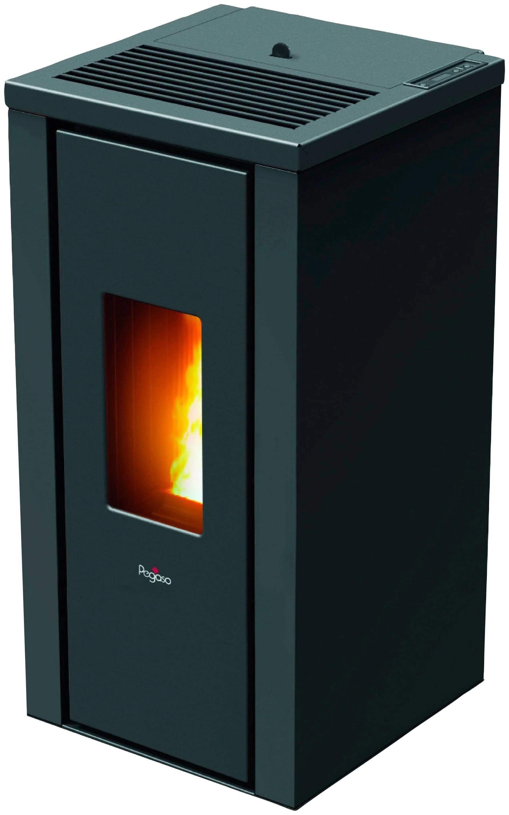 Pelletofen PEGASO VERA 7 kW Stahl Grau/Schwarz