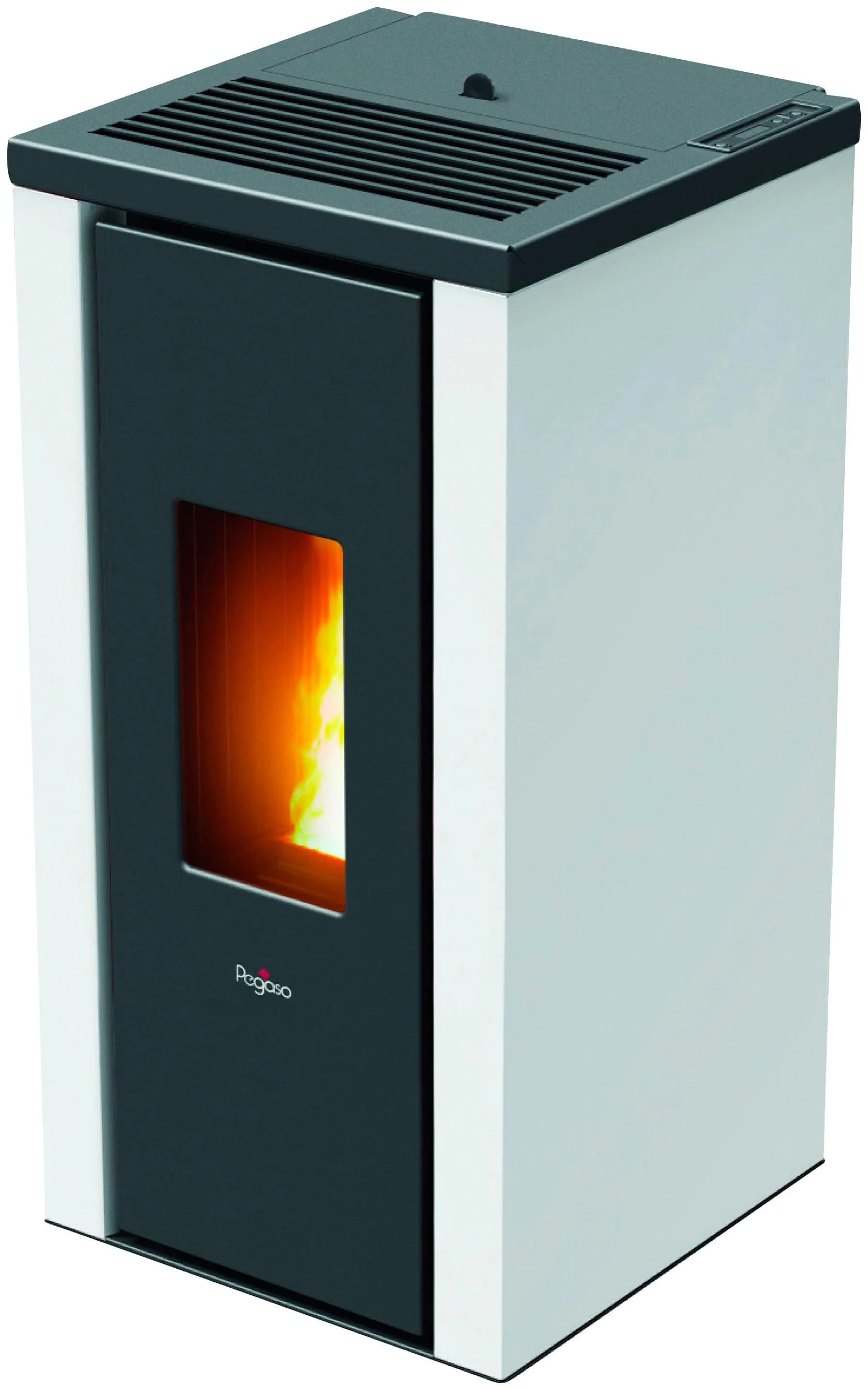 Pelletofen PEGASO VERA Schwarz 7 kW Stahl