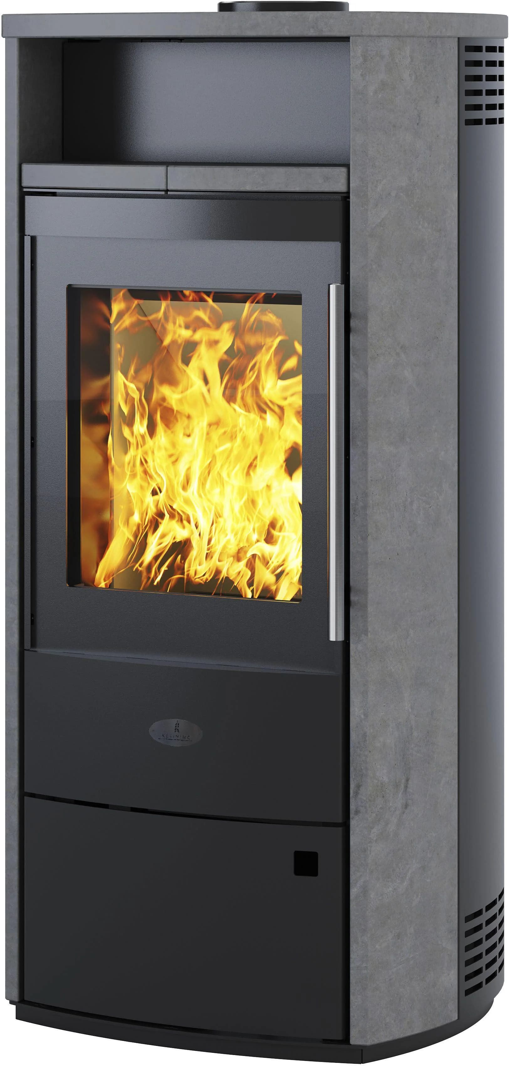 KLEINING Kaminofen DUBLIN 6 kW Beige Stahl Naturstein