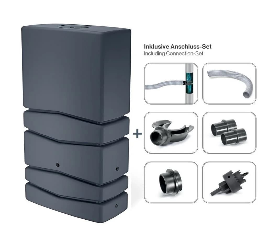 Kreher Regentonne XXL Wassertank 350 Liter Anthrazit - Bild 2