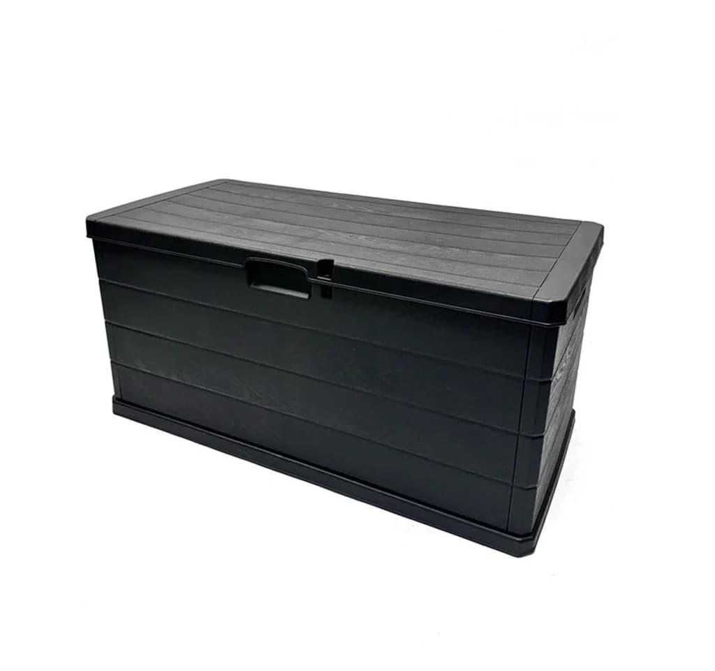 Kreher Kissenbox XXL 340L Anthrazit Holz Optik Gartenbox - Bild 2