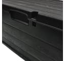 Kreher Kissenbox XXL 340L Anthrazit Holz Optik Gartenbox Bild 4