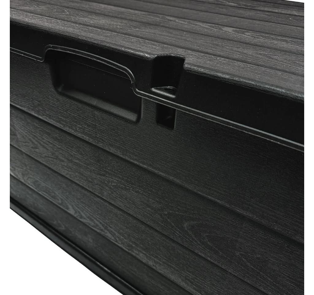 Kreher Kissenbox XXL 340L Anthrazit Holz Optik Gartenbox - Bild 4
