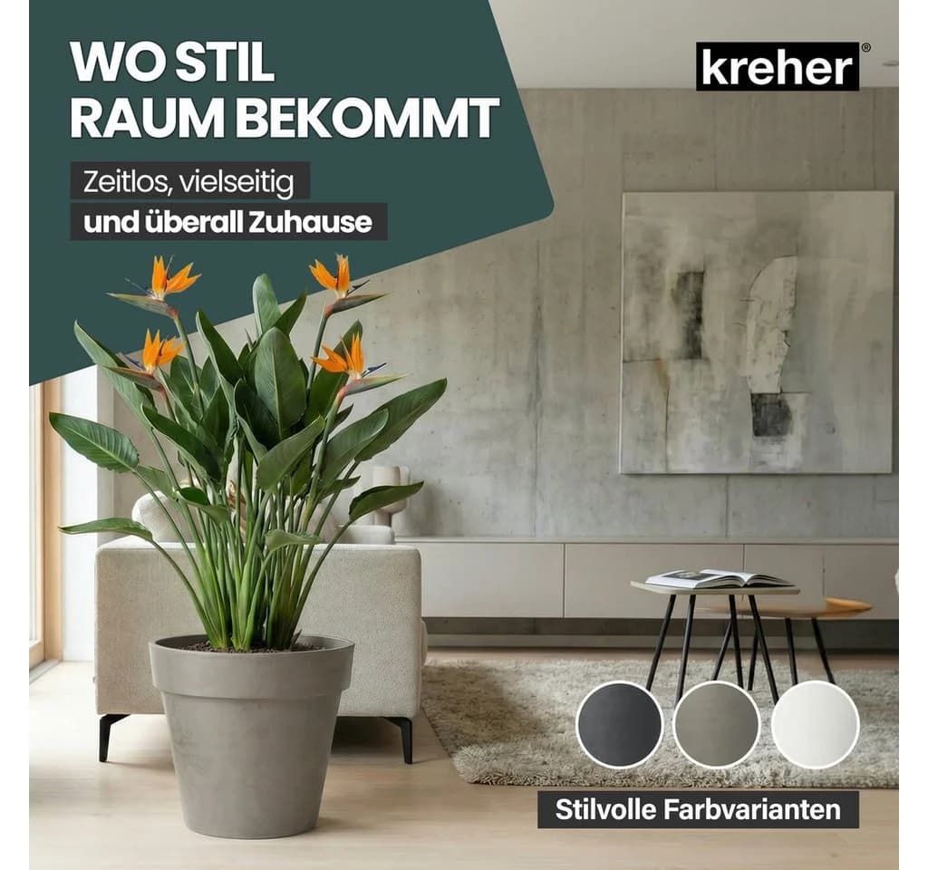 Kreher Pflanzkübel Rollbarer XXL Pflanzkübel 58 cm - Bild 3