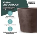 Kreher Pflanzkübel Millennium 80L Rollbar Naturstein Optik Bild 4