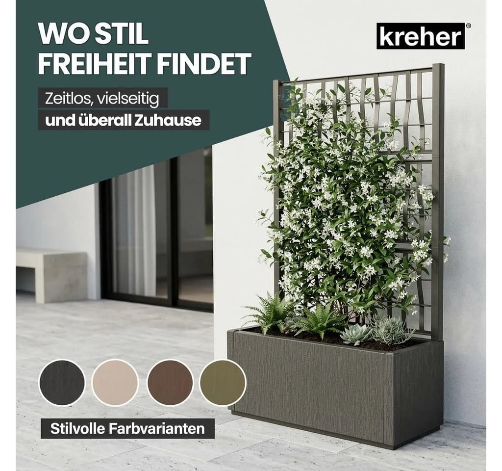 Kreher Spalier 'Ethica' Struktur Optik Breite Version Kunststoff - Bild 3