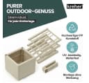 Kreher Spalier 'Ethica' Struktur Optik Beige 2 St. Bild 4