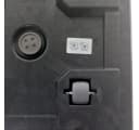 Kreher Pflanzkasten Karo 13 L mit Rollen Beton Optik Anthrazit 3er-Set Bild 4