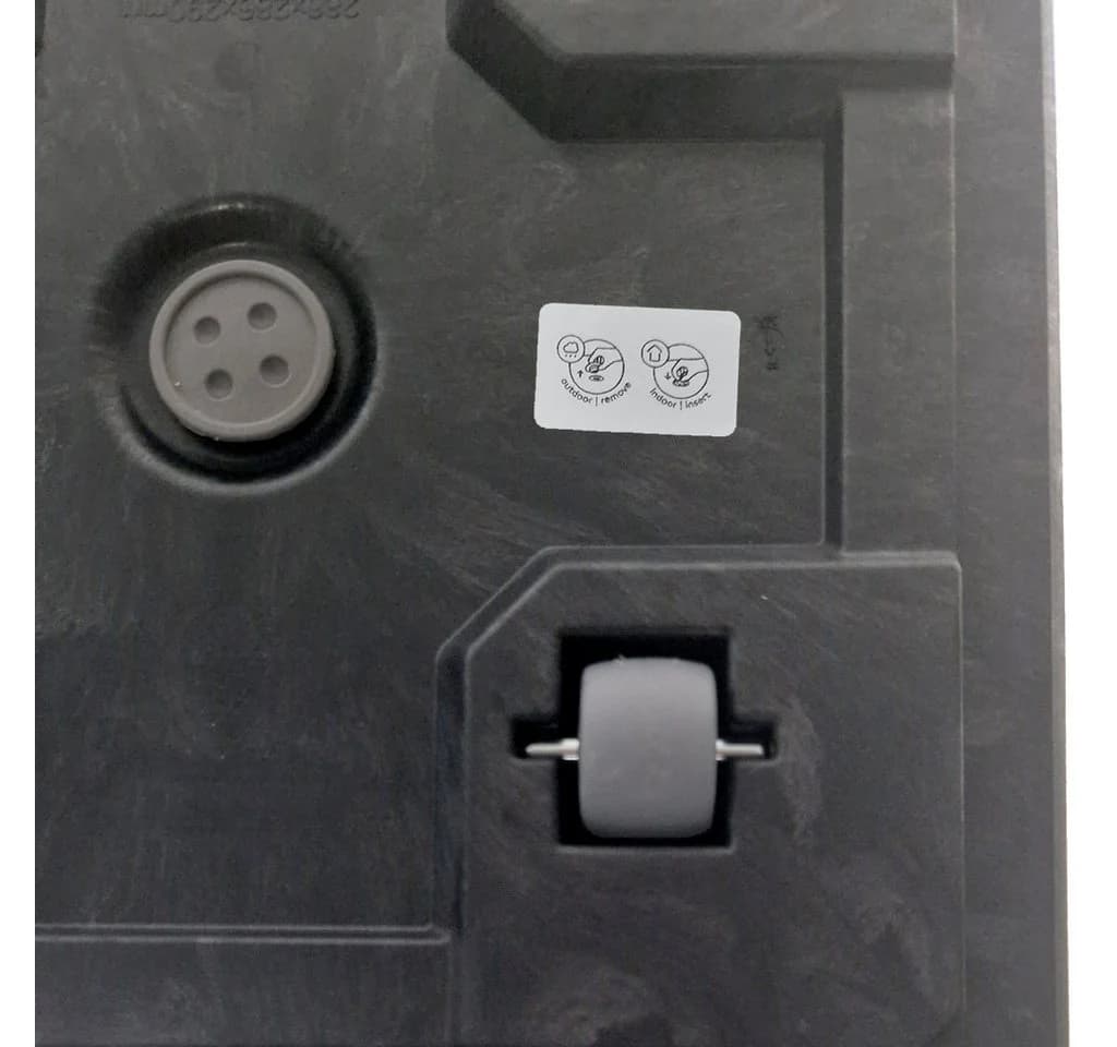 Kreher Pflanzkasten Karo 13 L mit Rollen Beton Optik Anthrazit 3er-Set - Bild 4